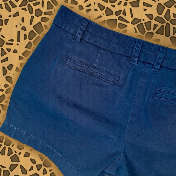 J. Crew Navy Blue 100% Cotton Chino Shorts Size 4 - Picture 6 of 12